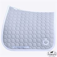 Cavalleria Toscana Circle Quilted Dressurunderlag - Lysgrå/Hvid